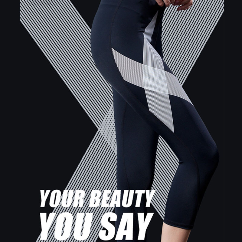 Pantalones de compresión de talla grande para mujer, pantalones deportivos ajustados para correr, pantalones recortados para entrenamiento, pantalones de yoga, pantalones de fitness de secado rápido