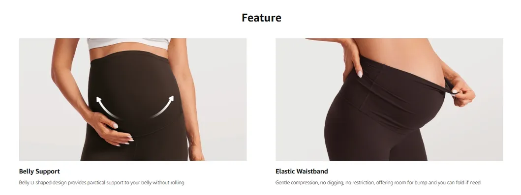 Leggings Maternales Butterluxe para Mujeres Sobre la Barriga 25'' - Ropa Activa Suave como Mantequilla para Ejercicio Yoga Embarazo