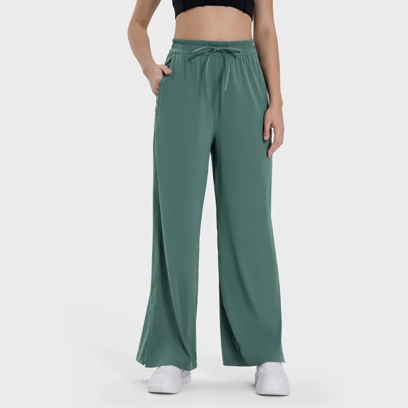 Pantalones de yoga acampanados talla grande
