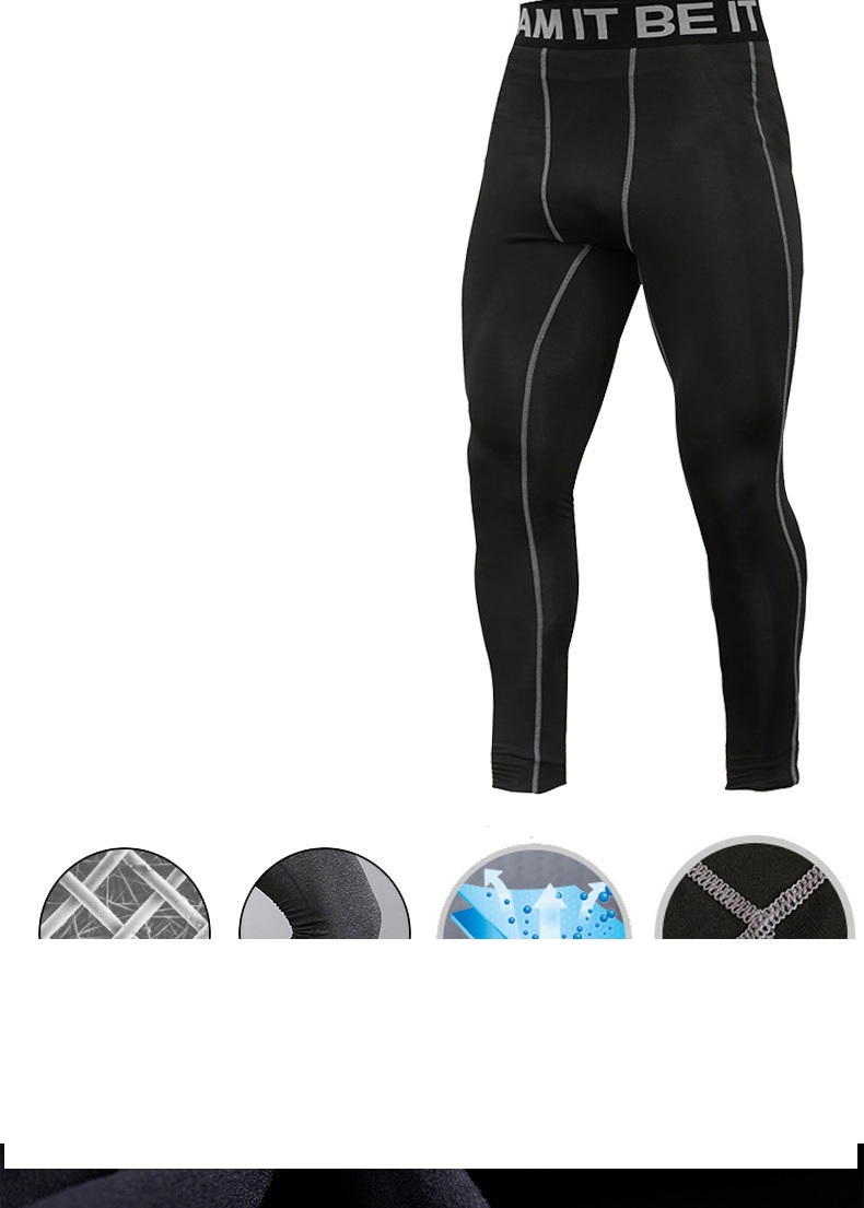 Mallas de compresión premium para hombres para correr y entrenar