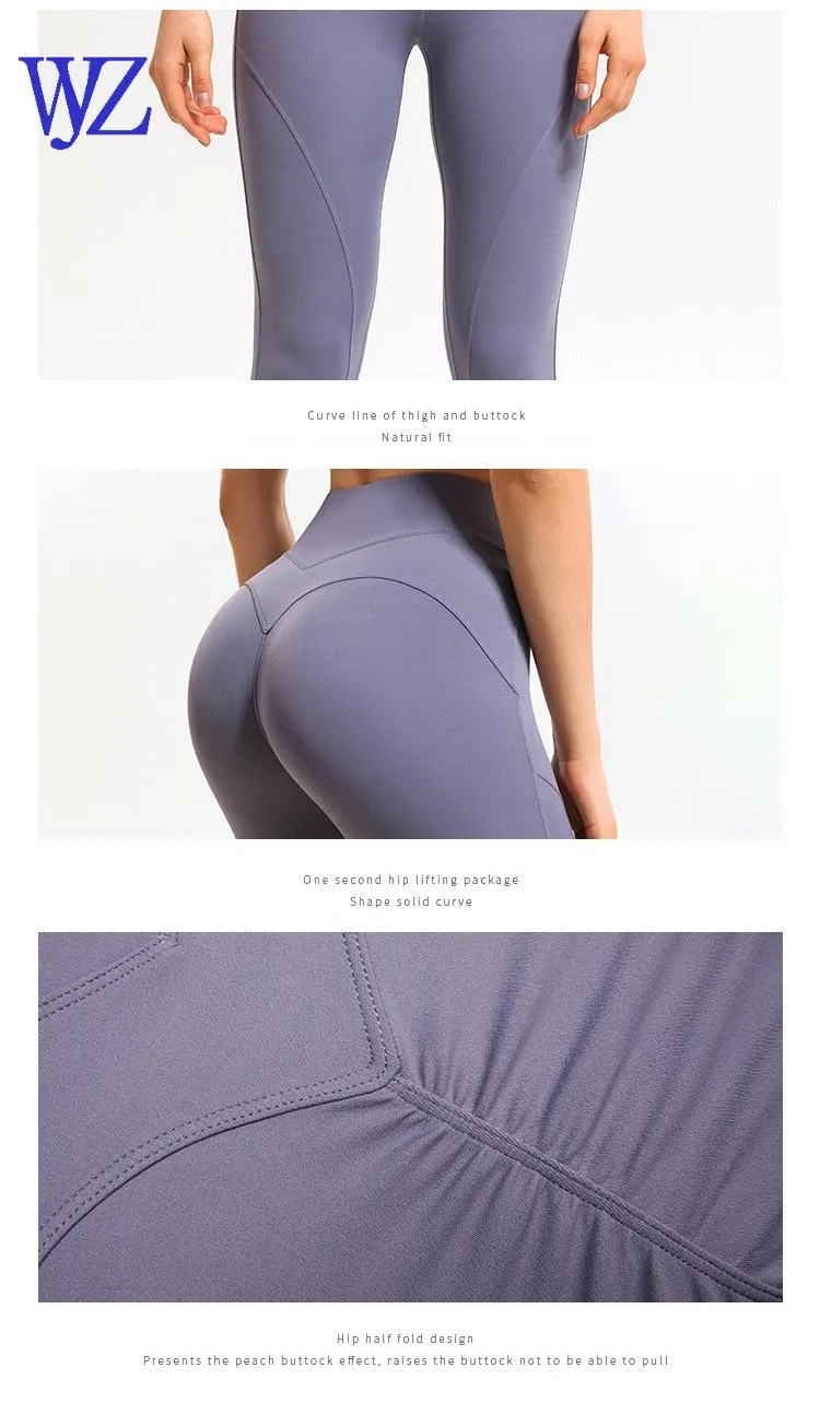 Mallas deportivas de compresión de cintura alta transpirables para mujeres, pantalones de yoga con fruncido