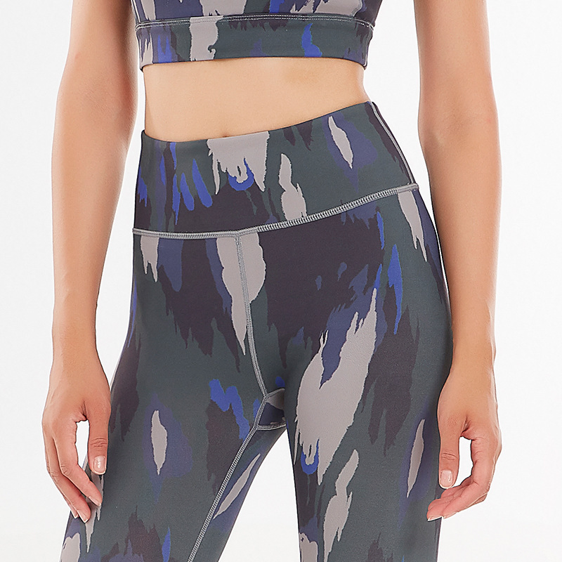 Mallas elásticas de gimnasio, pantalones deportivos, mallas de compresión con estampado