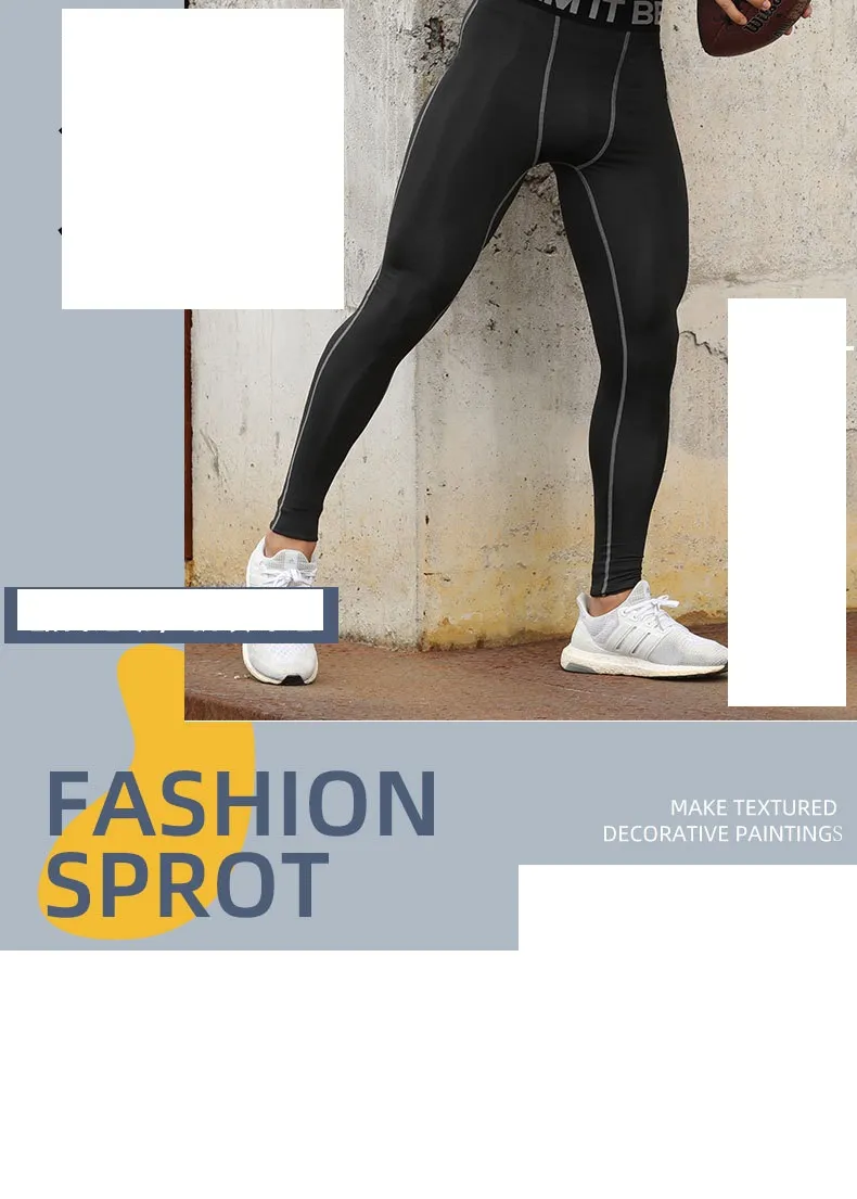 Mallas de compresión premium para hombres para correr y entrenar