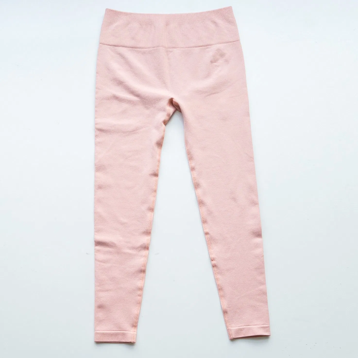 Pantalones de yoga de textura piqué sin costuras para mujer, pantalones de lounge cómodos y elásticos