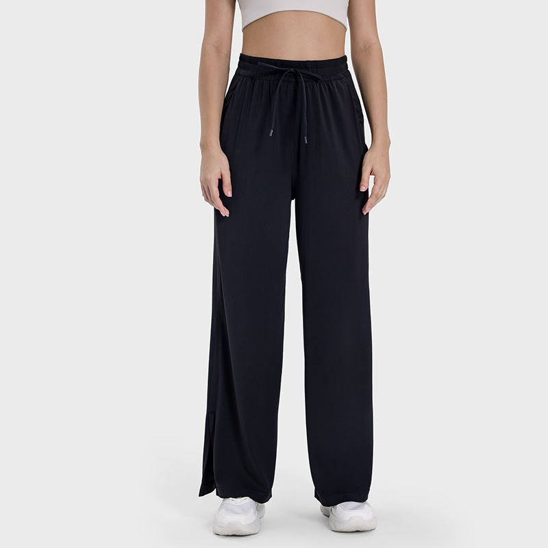 Pantalones de yoga con bolsillo, leggings de pierna ancha de talla grande, leggings de yoga de flare para entrenamiento