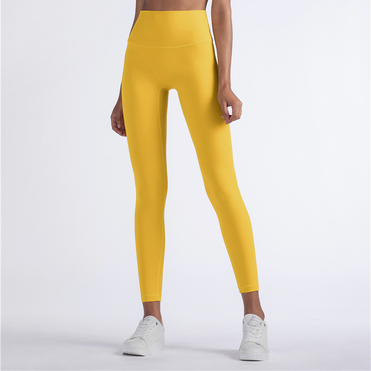 Mallas de gimnasio deportivas de nylon con cintura alta de color personalizado para mujeres
