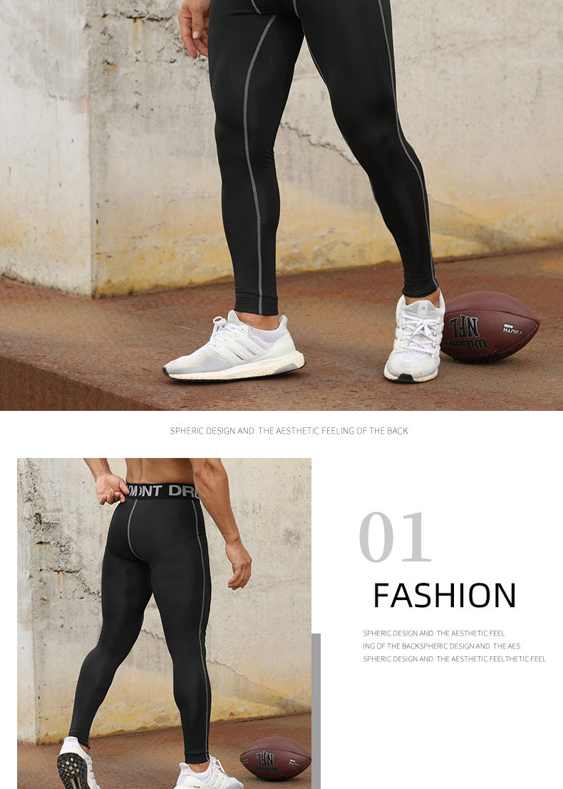 Mallas de compresión premium para hombres para correr y entrenar