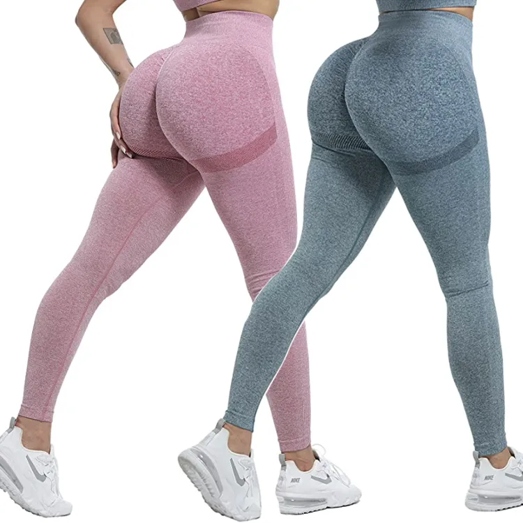 Venta caliente de pantalones de yoga sin costura push up