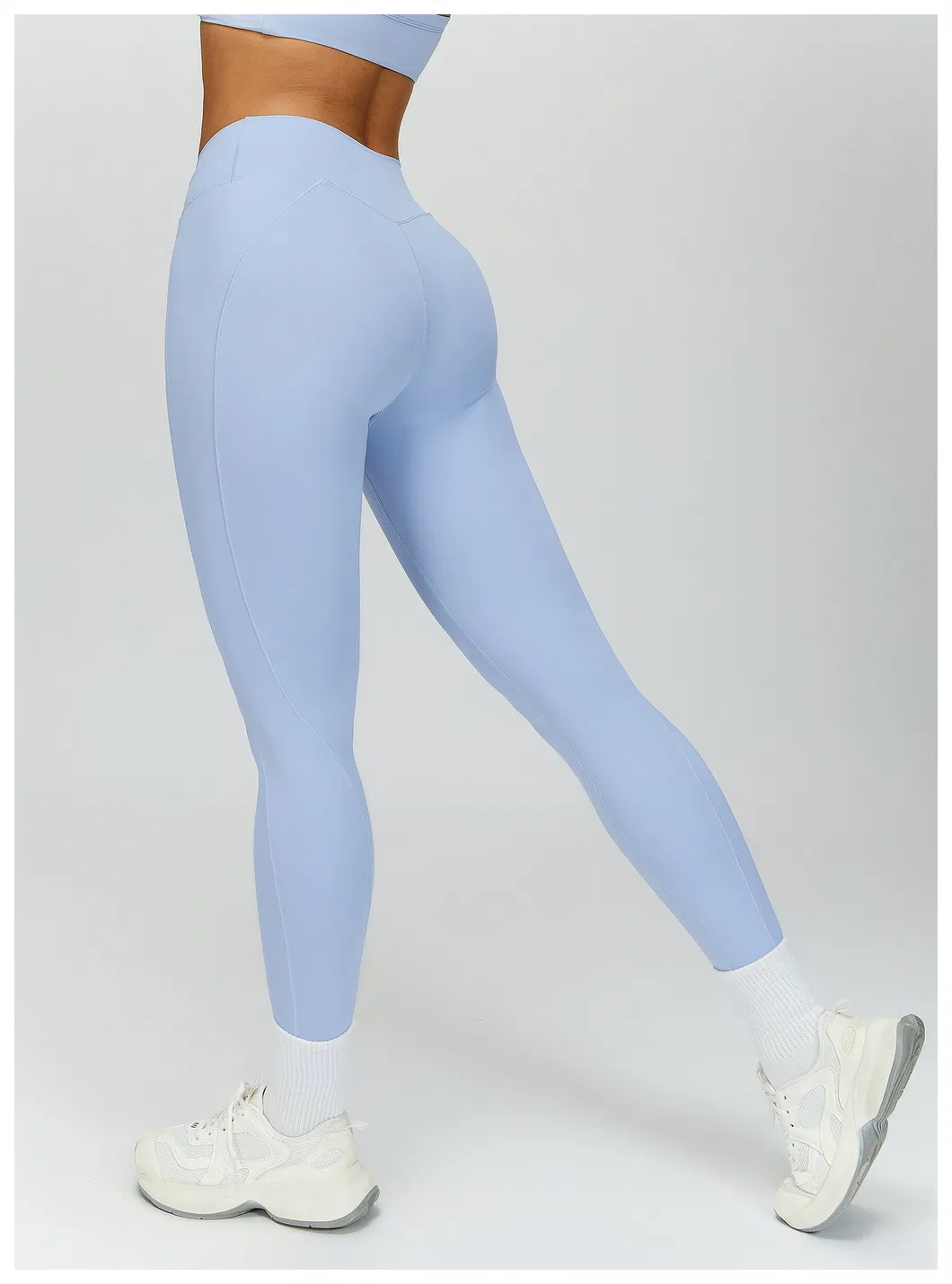 Mallas deportivas elásticas, esencial de moda para la ropa de fitness de mujeres modernas