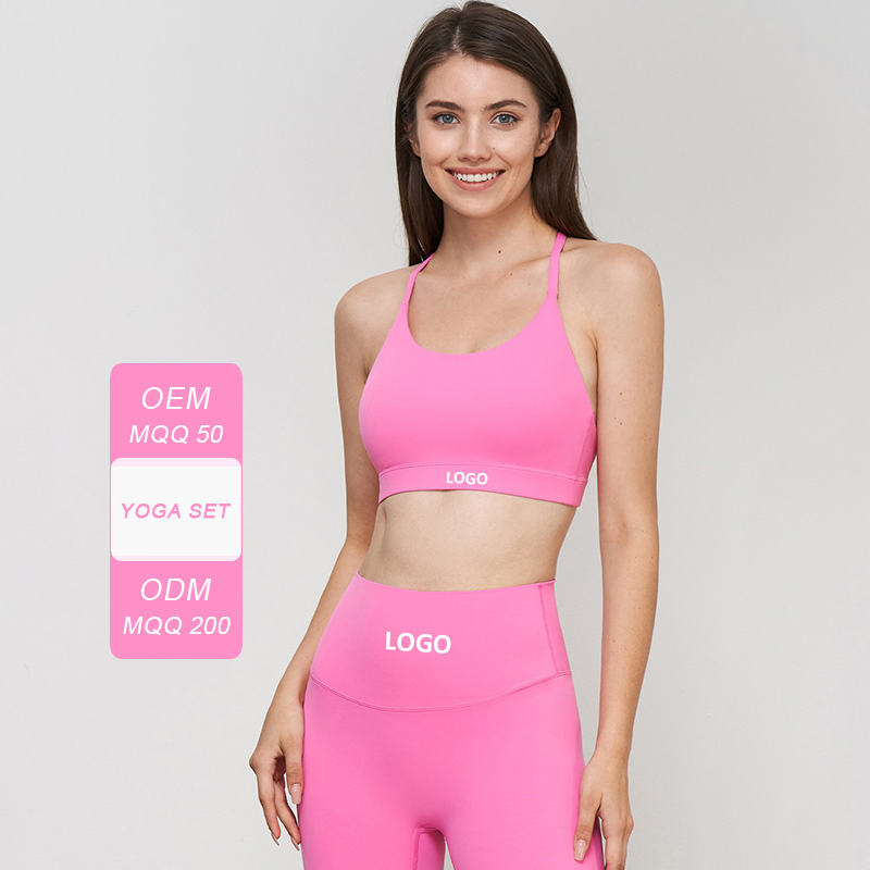 Conjunto de yoga de fábrica al por mayor para mujeres, mallas ajustadas de cintura alta, secado rápido, ropa de fitness para yoga, running y athleisure, pantalones cortos, leggings, ropa de gimnasio, yoga