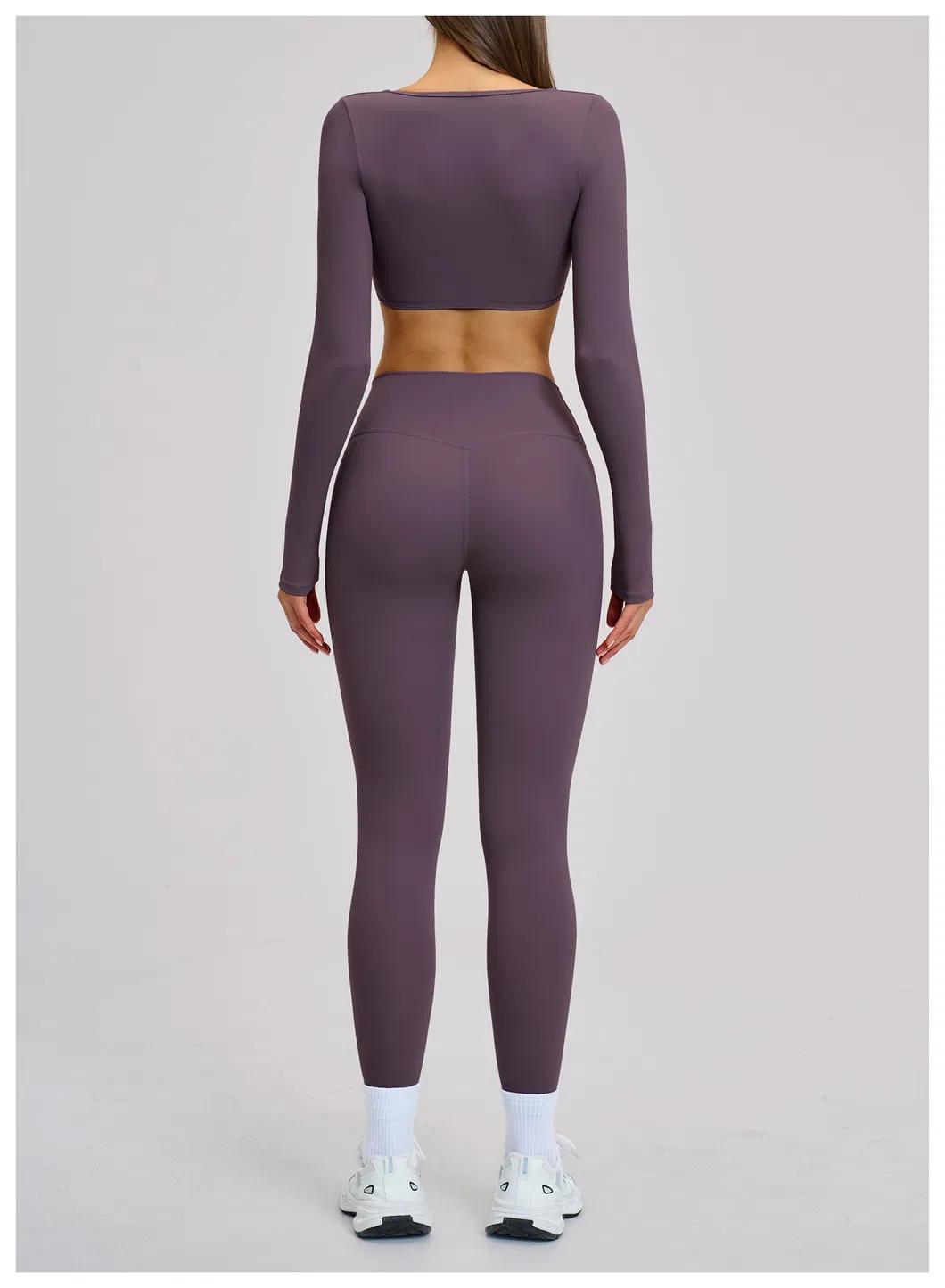 Ropa de fitness al por mayor para mujeres, camiseta de yoga con cuello en V