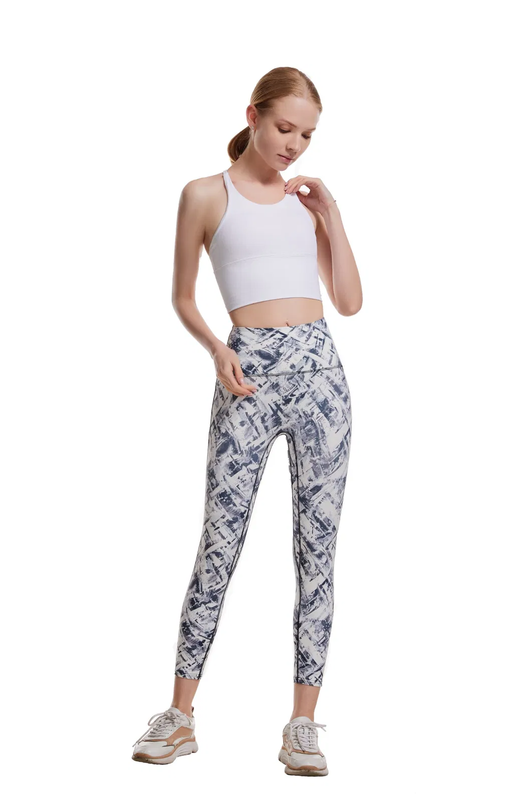 Pantalones de yoga levantadores para mujeres, leggings de fitness deportivo, pantalones de gimnasio de cintura alta