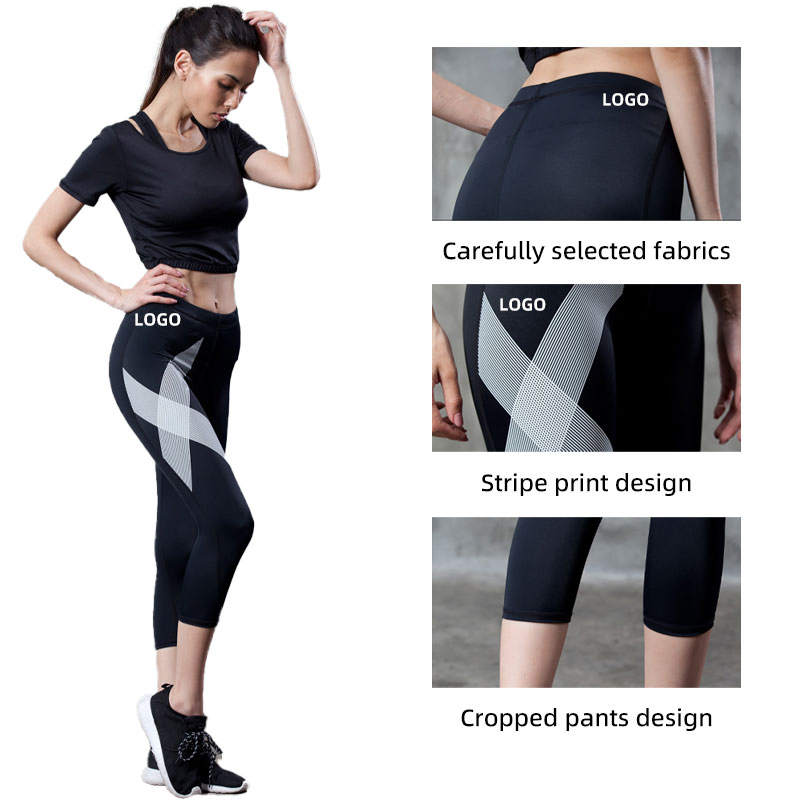 Pantalones de compresión de talla grande para mujer, pantalones deportivos ajustados para correr, pantalones recortados para entrenamiento, pantalones de yoga, pantalones de fitness de secado rápido