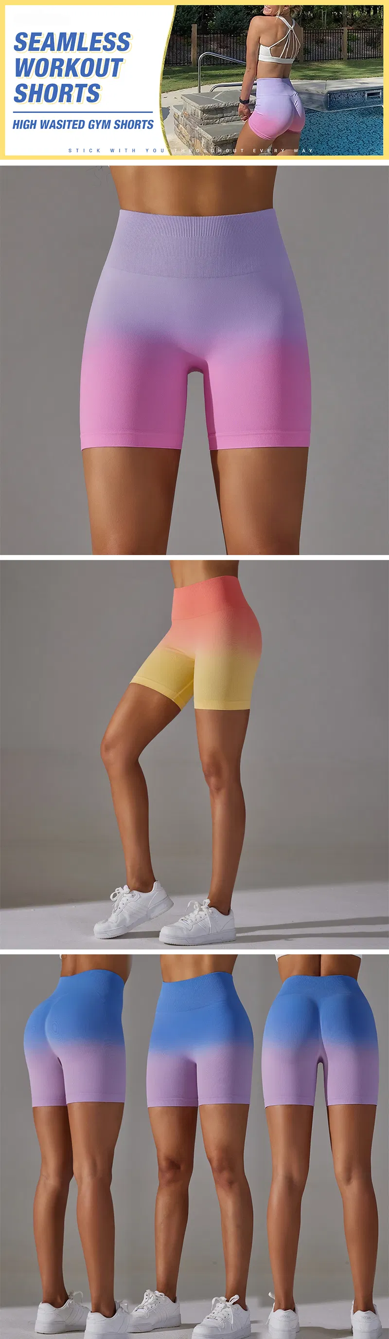 Pantalones cortos degradados