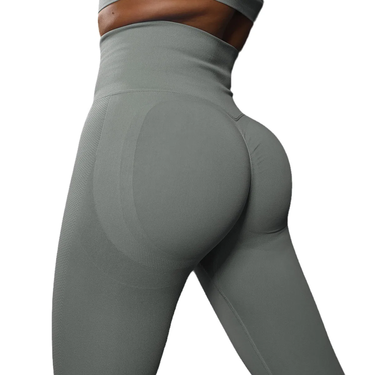 Pantalones de yoga de cintura alta sin costuras para mujeres, leggings de levantamiento de glúteos transpirables, pantalones de fitness utilizables para el día a día y el gimnasio