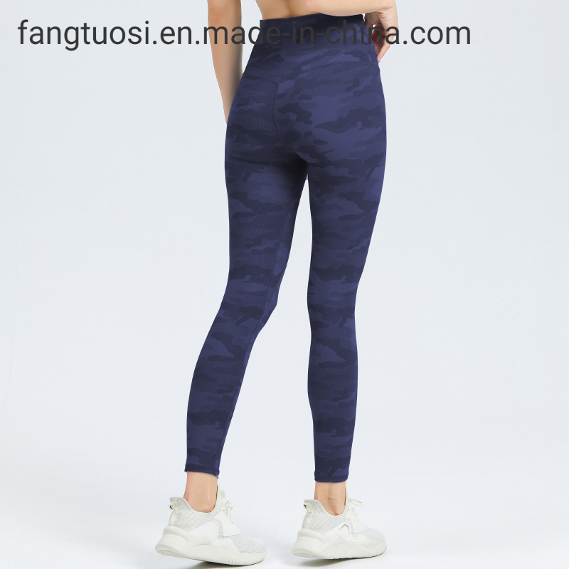 Impresión de logotipo personalizado RPET ropa deportiva para mujeres pantalones de gimnasio mallas de camuflaje deporte fitness levantamiento de glúteos pantalones de yoga