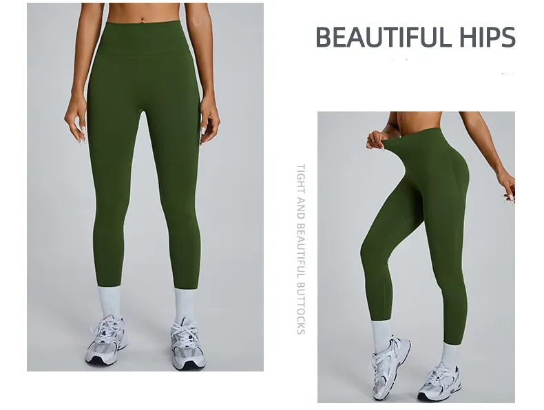 Pantalones de fitness ajustados sin costuras para deportes al aire libre, ropa de yoga de secado rápido