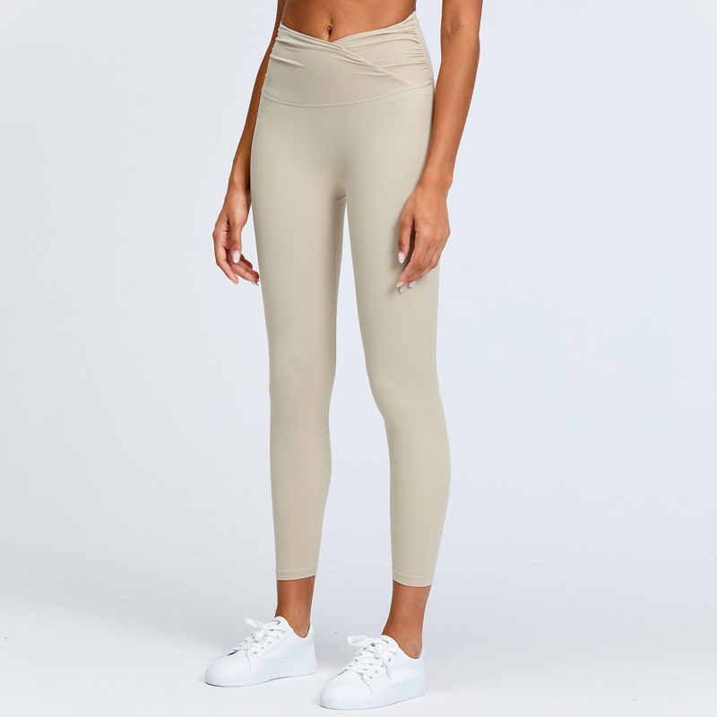 Pantalones de yoga de cintura alta para mujer, moda, fitness, elevación de caderas de alta gama, mallas deportivas, leggings para correr