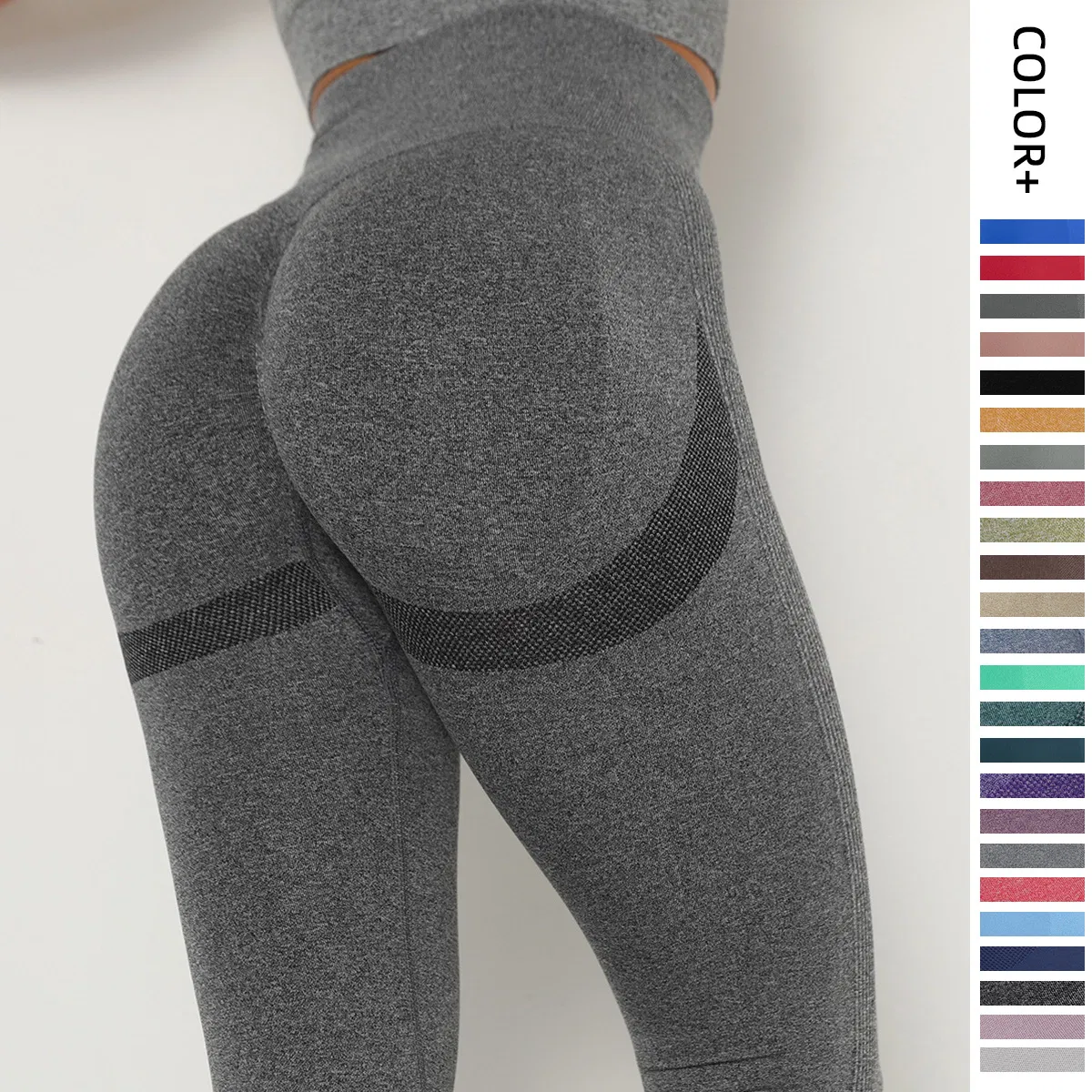 Leggings de yoga personalizados de alta gama, ropa deportiva de alta calidad, ajustados, sin costuras, venta caliente en Tik Tok, pantalones de yoga sexys que realzan el trasero