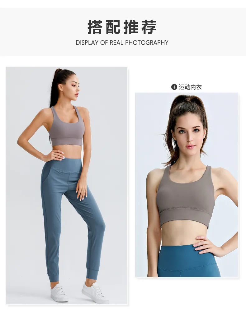 Pantalones de yoga de cintura alta sueltos con elástico y secado rápido para tallas grandes, pantalones jogger para mujeres con bolsillos