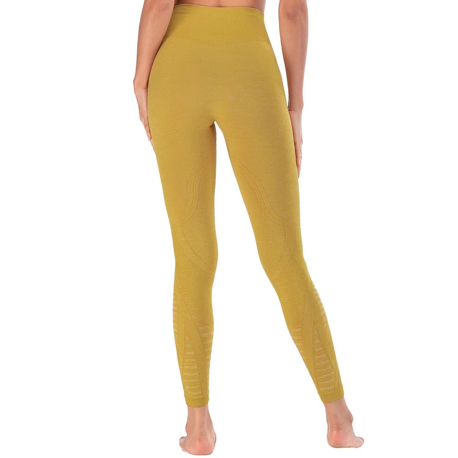 Mujeres No Transparentes Pantalones de Yoga de Talla Grande con Cintura Alta y Control de Abdomen