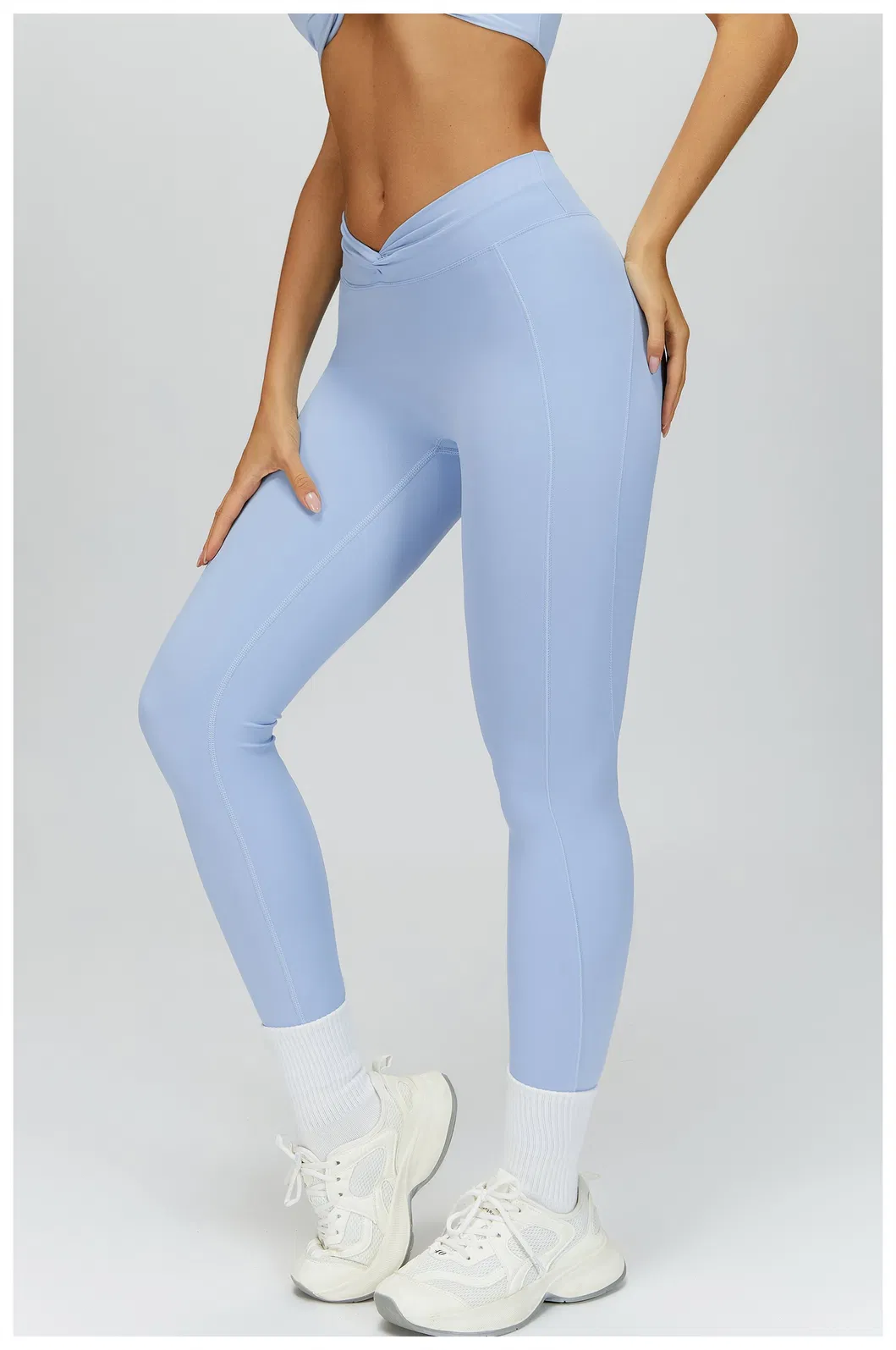 Mallas deportivas elásticas, esencial de moda para la ropa de fitness de mujeres modernas