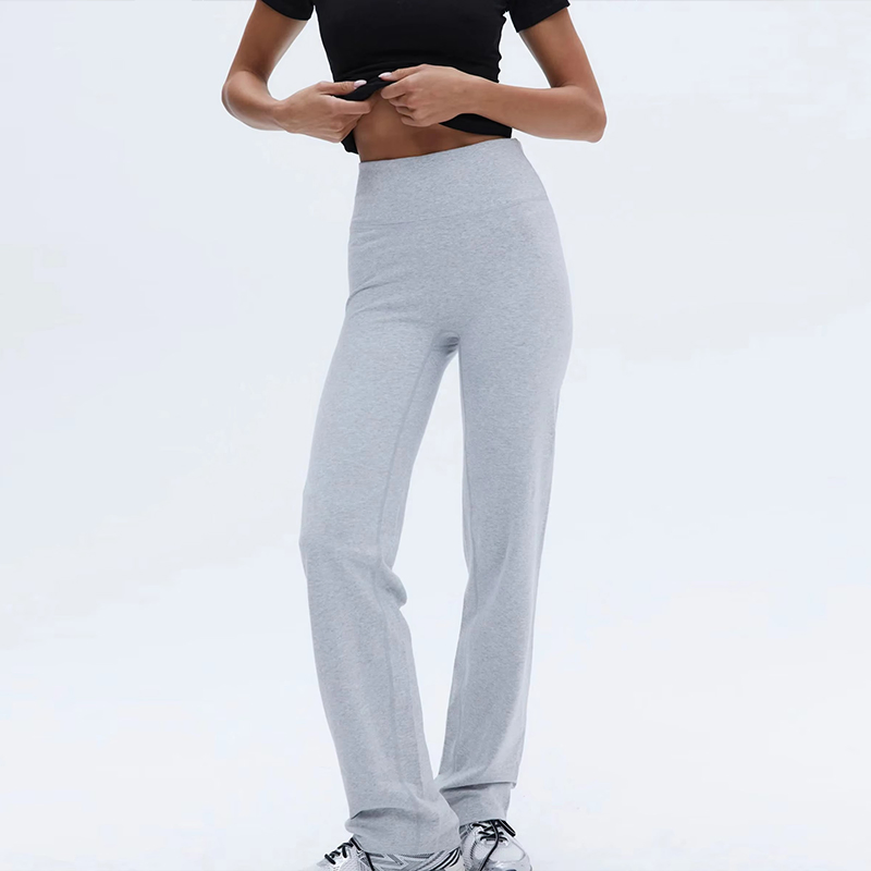 Pantalones de yoga de mujer con cintura alta elástica, control de abdomen, de secado rápido 4-Way