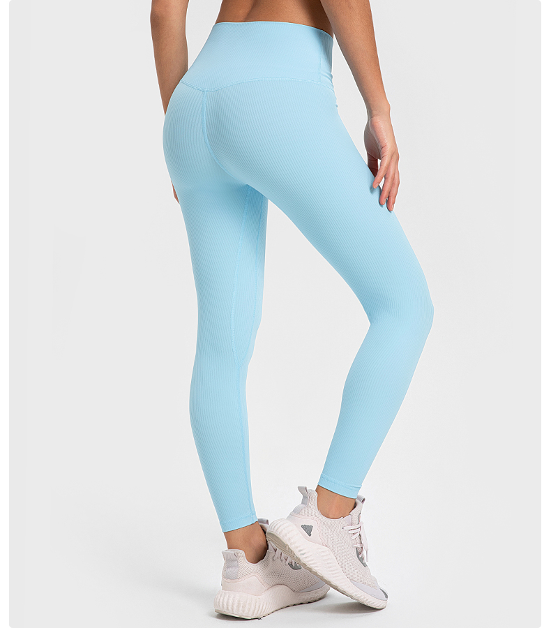 Leggings de yoga de alta calidad con sensación suave, ribeteados, cóncavos y convexos, mallas deportivas para mujeres, ideales para entrenamientos y carreras