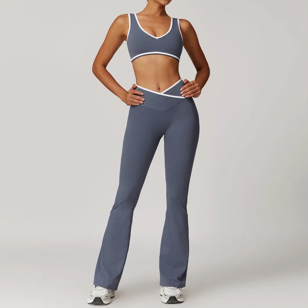 Leggings cortos de ejercicio de cintura alta con logo personalizado para deportes y yoga de mujer