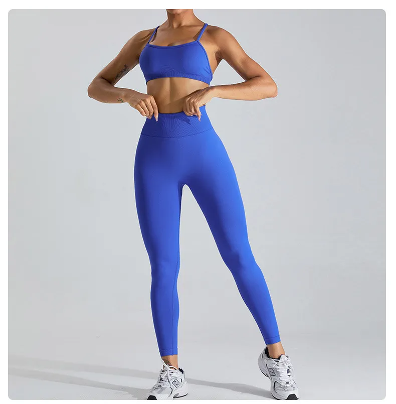 Pantalones de fitness ajustados sin costuras para deportes al aire libre, ropa de yoga de secado rápido