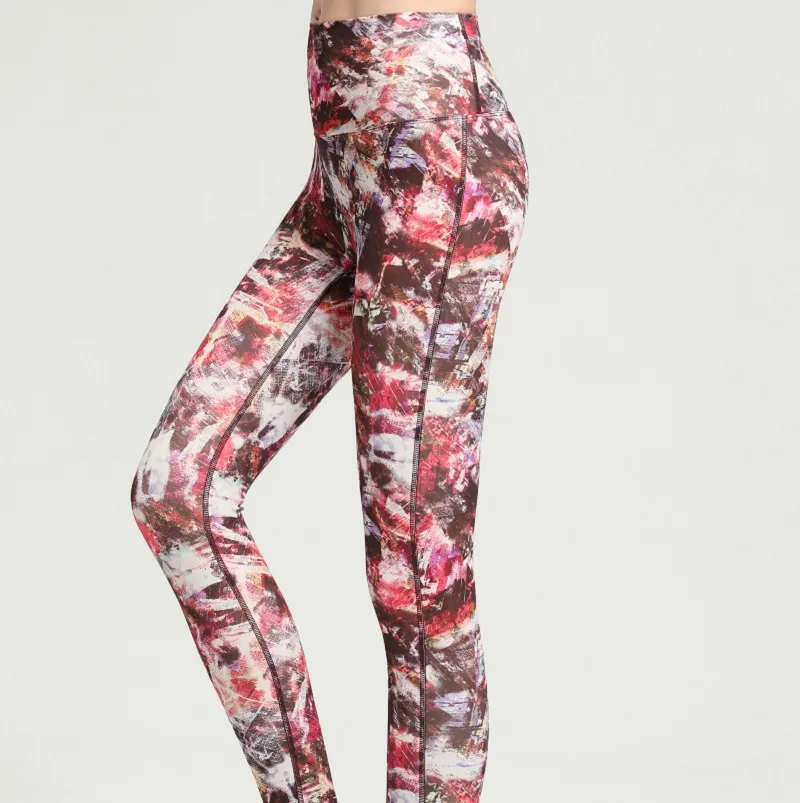 OEM Logo Personalizado Mujeres Fitness Diseño Especial Impreso Leggings de Serpiente con Efecto de Levantamiento de Glúteos Pantalones de Yoga