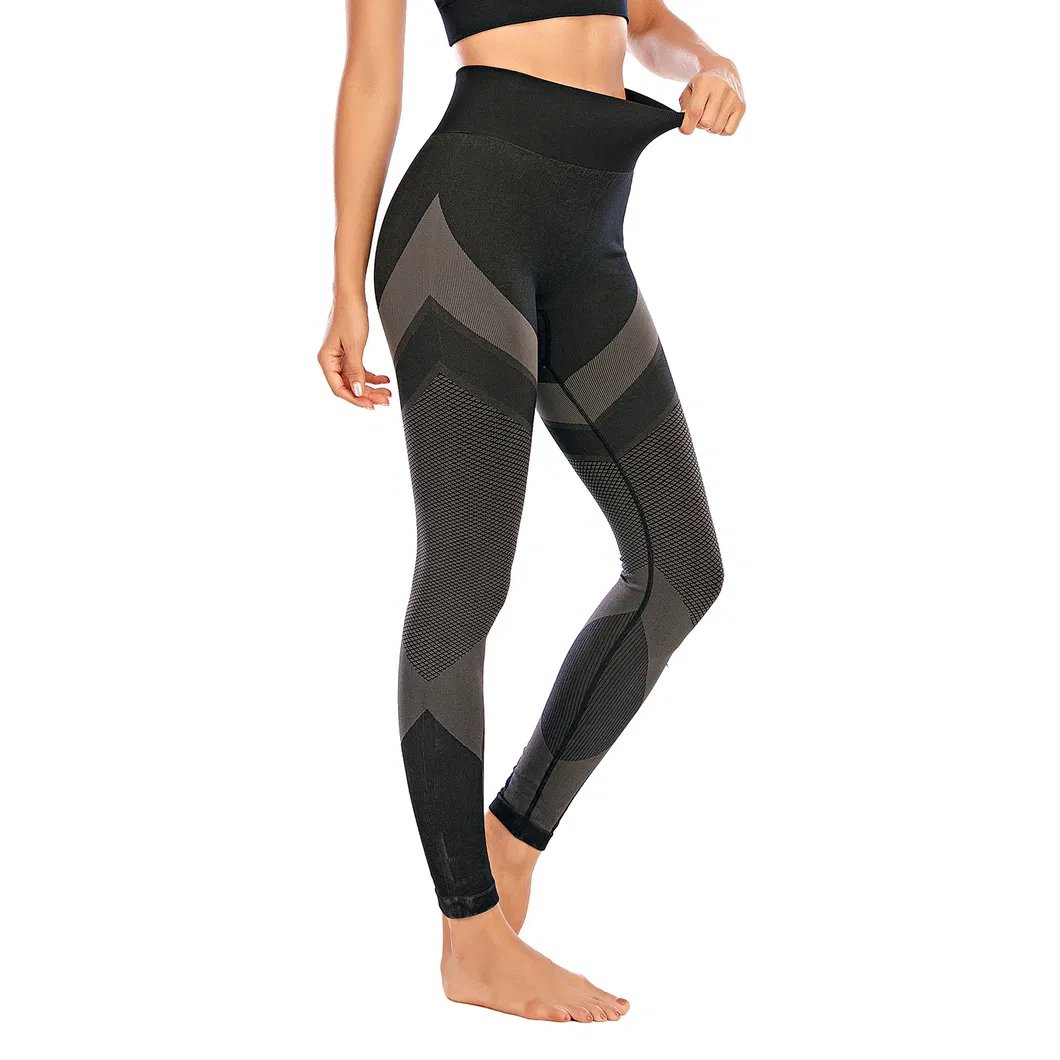 Pantalones de yoga de cintura alta sin costuras para mujeres