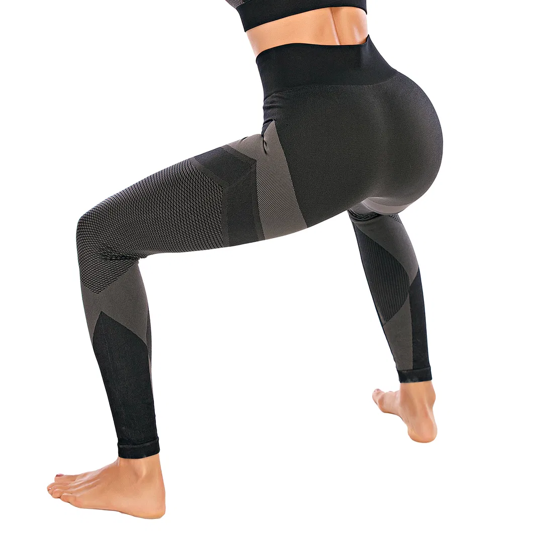 Pantalones de yoga de cintura alta sin costuras para mujeres