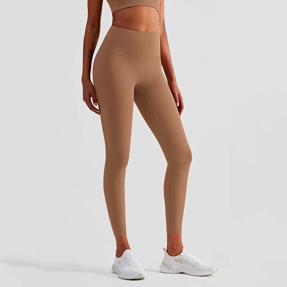 Leggings de gimnasio personalizados con logo privado, super elásticos de nylon y spandex para niñas, ropa de yoga, pantalones de fitness