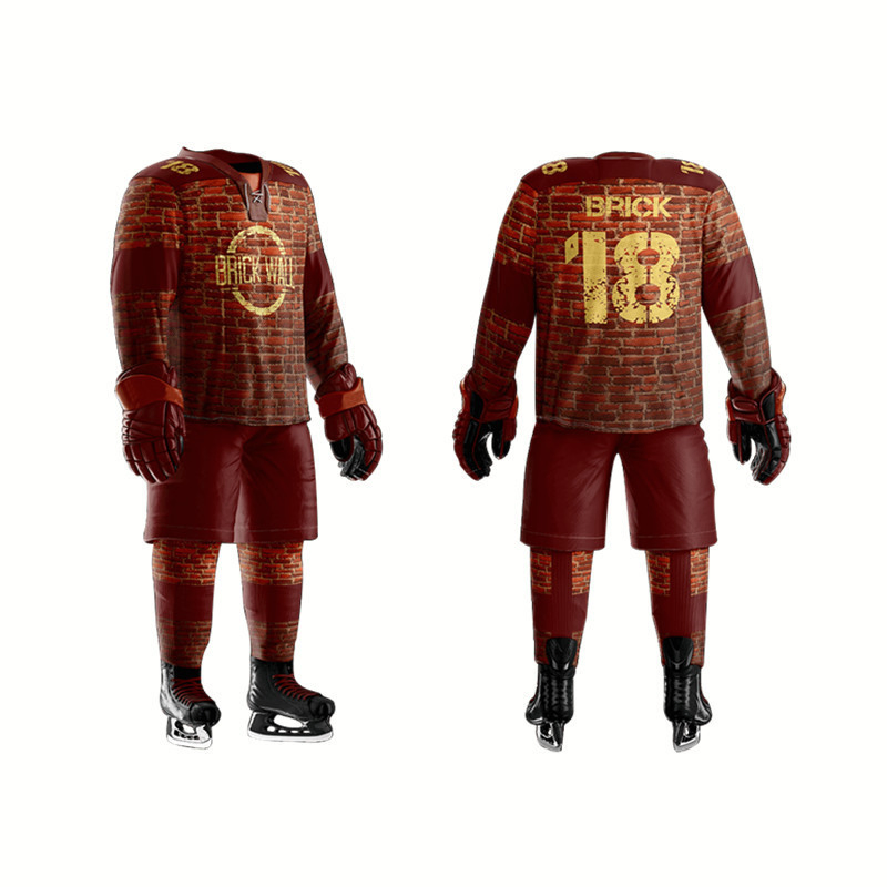 Precio de fábrica diseño OEM alto rendimiento ropa deportiva para adultos uniforme de hockey personalizado