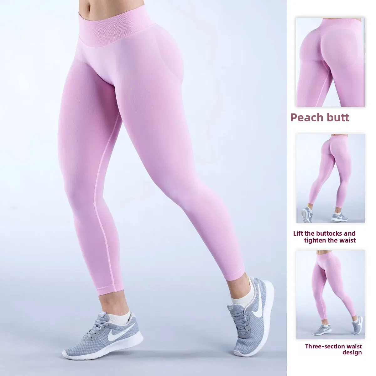 Pantalones de yoga para mujer de cintura alta, levantamiento de caderas, transpirables, para ejercicio y fitness
