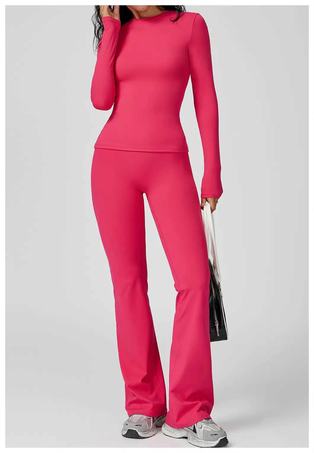 Leggings de felpa con forro, pantalones de yoga de cintura alta, ropa para mujeres, moda fitness, pantalones acampanados, ropa personalizada para correr