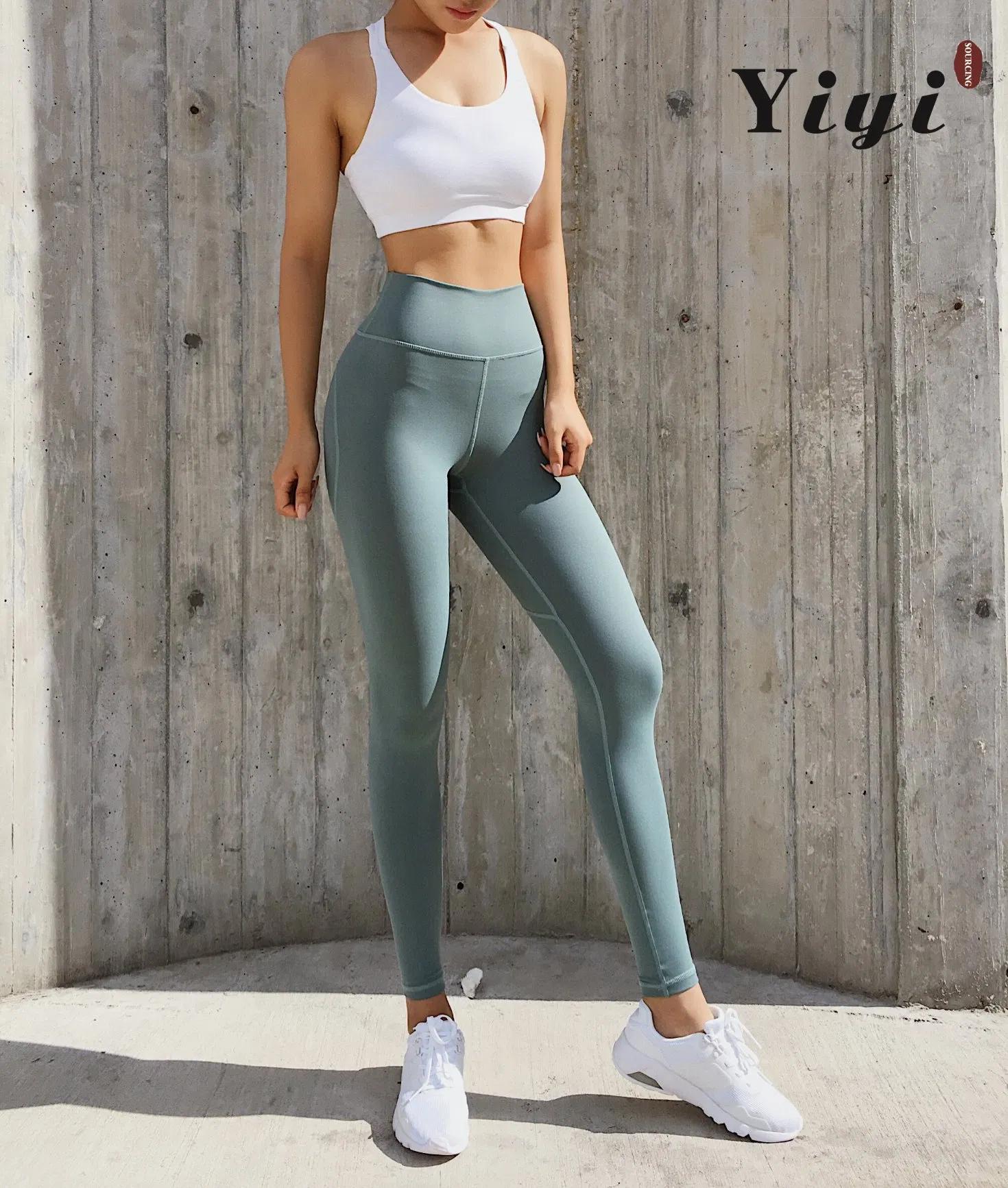 Mujeres Talla Grande Leggings de Gimnasio Personalizados Sin Costuras de Cintura Alta con Bolsillos Pantalones de Yoga