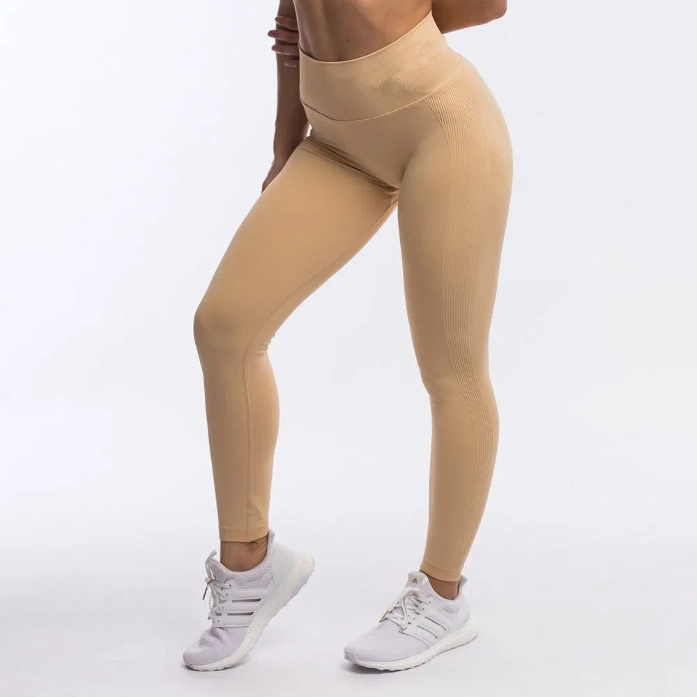 Mujeres Leggings Sin Costuras de Bajo MOQ, Pantalones de Yoga con Push Up al por mayor, A Prueba de Sentadillas, Ropa de Gimnasio, Bottoms de Yoga, Mallas con Efecto Realce en el Trasero