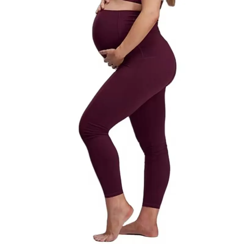 Pantalones de maternidad de yoga transpirables y cómodos de alta calidad al por mayor