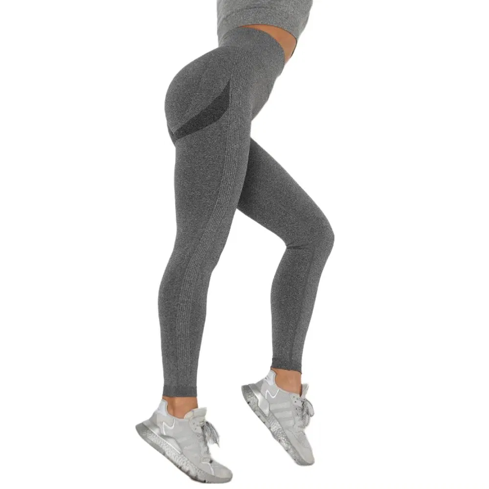 Pantalones de yoga sin costuras, levantamiento de glúteos, leggings de cintura alta para gimnasio, mallas deportivas para damas