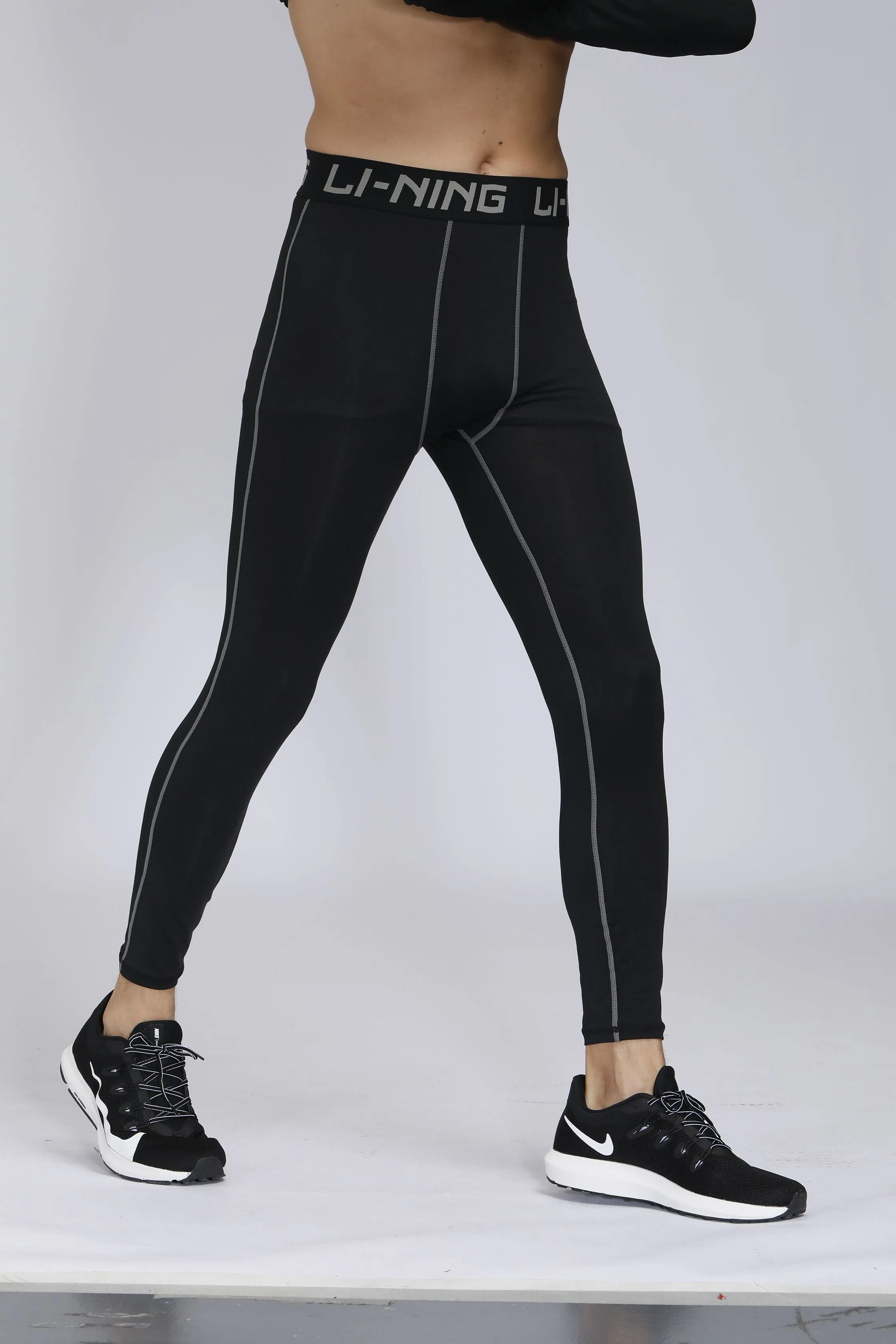Pantalones de compresión para hombres, mallas de running, ropa de entrenamiento, capa base