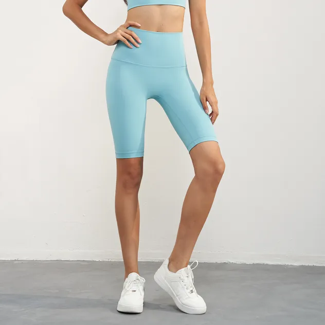 Pantalones de yoga de cintura alta, elásticos y anchos 5-Point