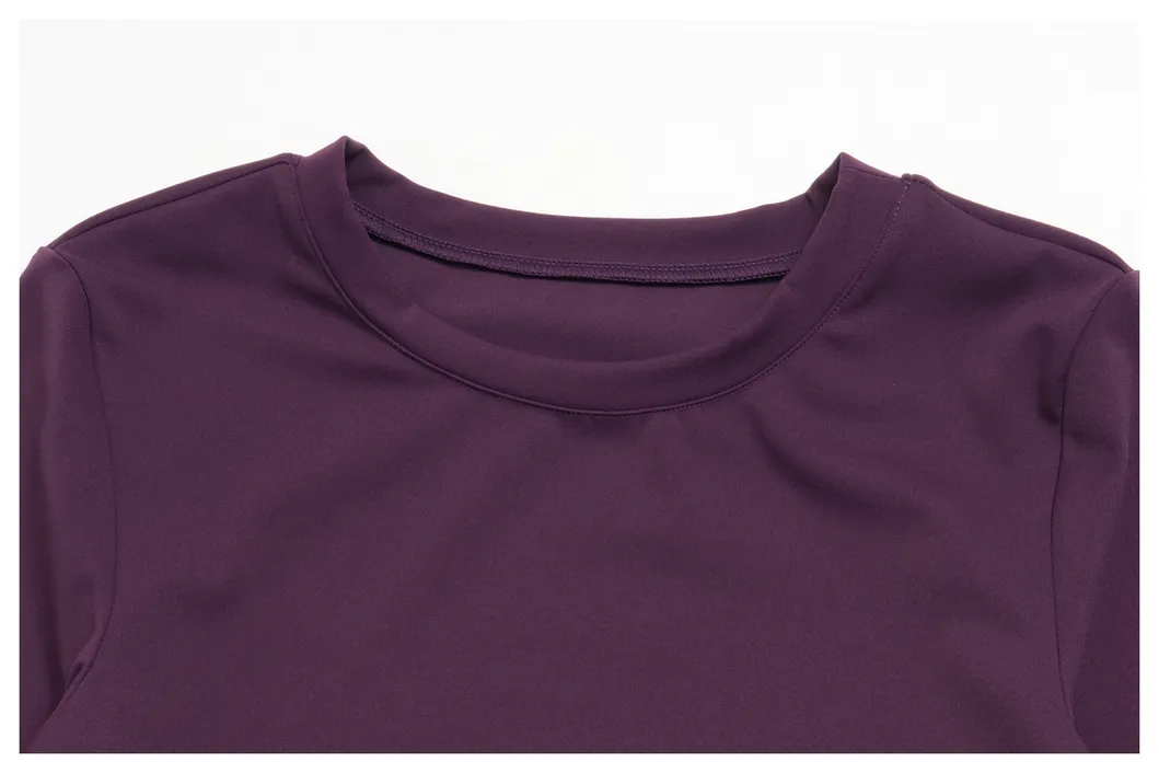 Camiseta de entrenamiento de ajuste ceñido 3/4 con leggings de yoga de cintura alta