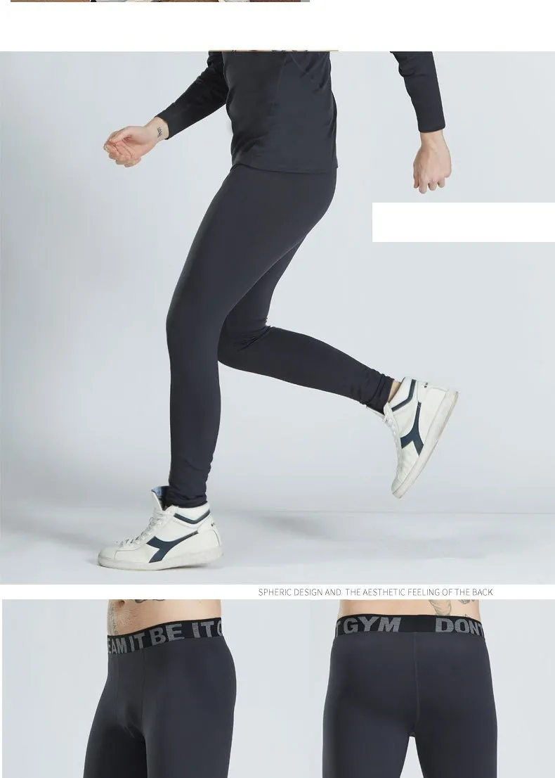 Mallas de compresión premium para hombres para correr y entrenar
