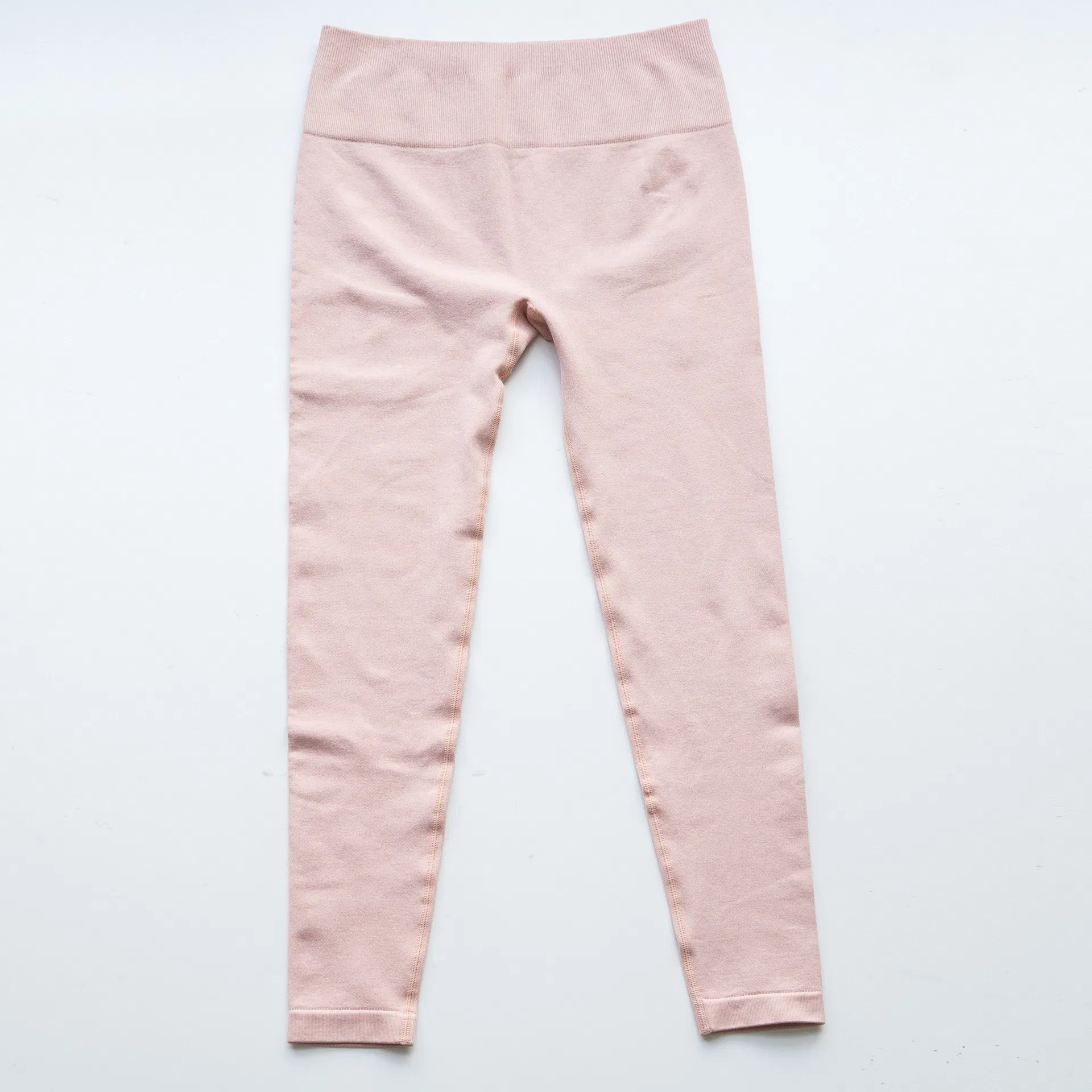 Pantalones de yoga de textura piqué sin costuras para mujer, pantalones de lounge cómodos y elásticos