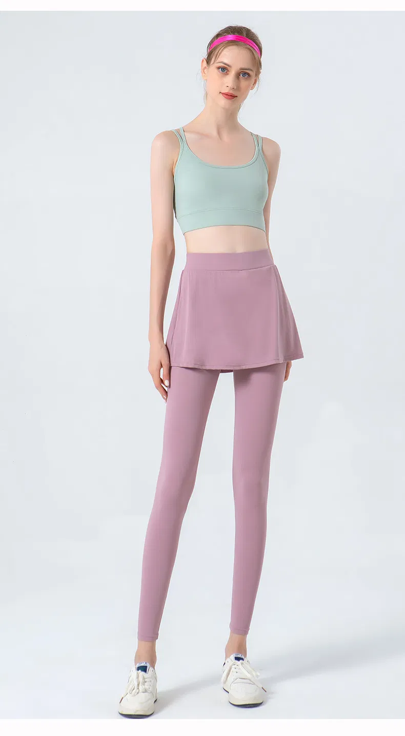 Mallas de cintura alta para mujer Qumor, falda plisada para tenis, ropa deportiva de otoño e invierno, pantalones de yoga