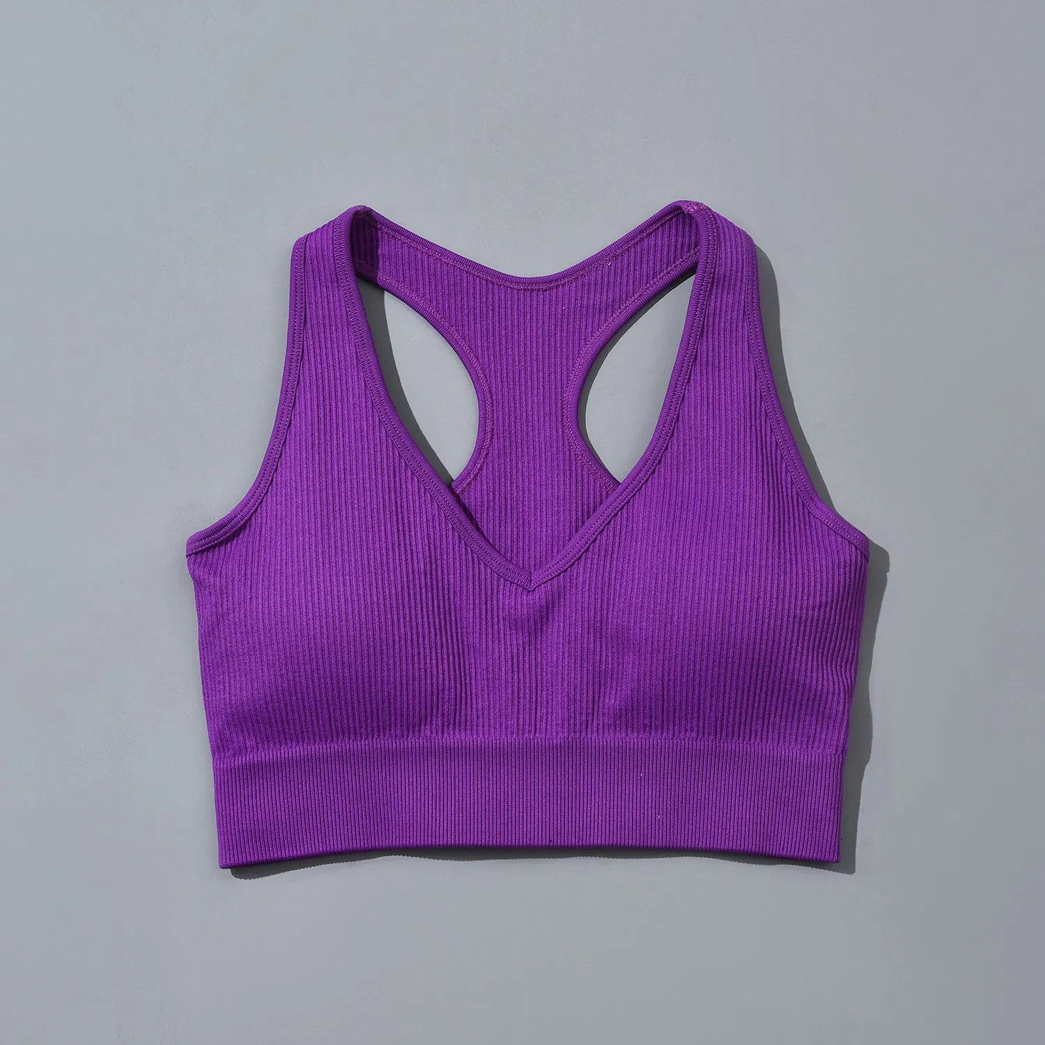 Buena calidad, grueso y fuerte tirante de hombro, sujetador de fitness con leggings de cintura alta a juego