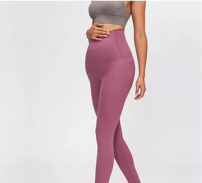 S2084 Leggings Deportivos Mayoristas Super Estiramiento Ropa Deportiva Cintura Alta Pantalones de Gimnasio para Embarazadas Pantalones de Entrenamiento para Mujeres Embarazadas