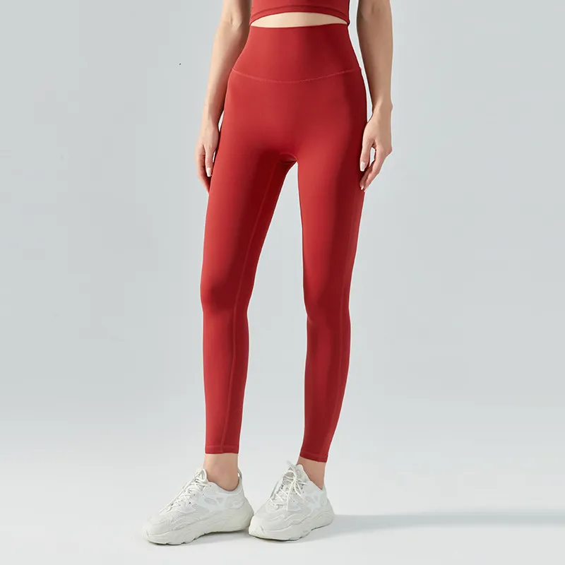 Mejores Vendas Ropa de Yoga Tejido Nude Leggings de Yoga Pantalones de Compresión para Gimnasio